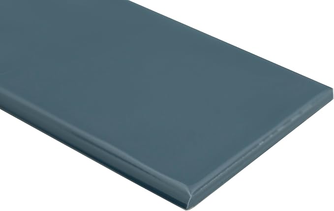 MSI Urbano Navy 4 in. x 12 in. Glossy Bullnose Ceramic Subway Wall Tile for Bathroom, Kitchen Backsplash, Accent Wall, and Shower