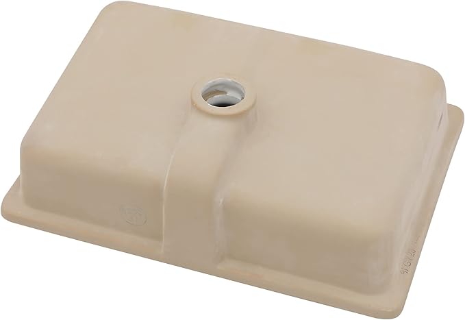 Dcolora Undermount Bathroom Sink Rectangle 18"x12" White Porcelain Ceramic Rectangular Vessel Sink Under Counter Lavatory Vanity Bath Sink Bowl Basin With Overflow