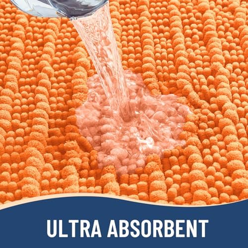 Arotive Bathroom Rugs Mat 54x24, Soft Absorbent Chenille Shaggy Bath Mat