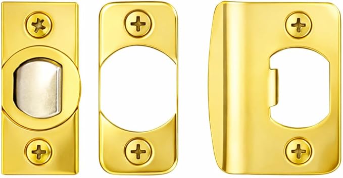 Design House 728329 Terrace 6-Way Universal Entry Door Knob and Single Cylinder Deadbolt Polished Brass