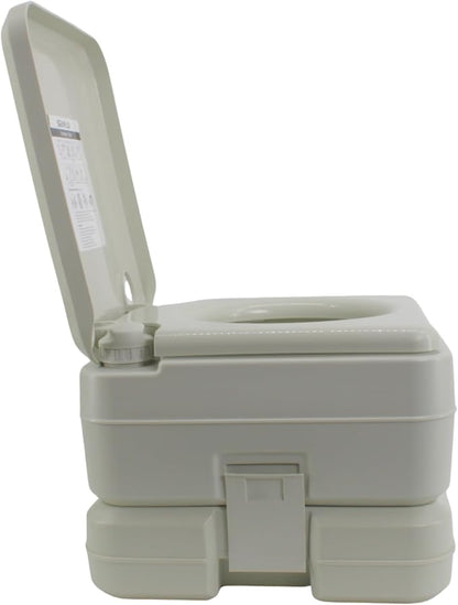 SEAFLO Premium Camping Portable Toilet - 5.8 Gallon Waste 3.43 Gall Fresh Tank (100 Flushes), 440 lbs Max Weight, Level Indicator, Sealed Waste Tank for RV, Boat, Elderly, Off-Grid, 4-Year Warranty