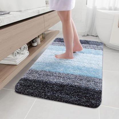 Arotive Microfiber Bathroom Rugs, Shaggy Soft Absorbent Bath Rug, 44x32