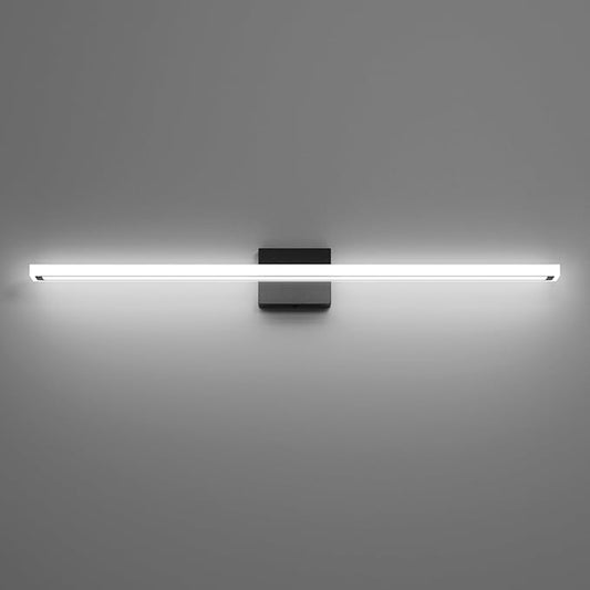 40inch Black LED Bathroom Vanity Light Bar 36W Modern Bath Light Fixture Over Mirror Vanity Light Cool White 6000K