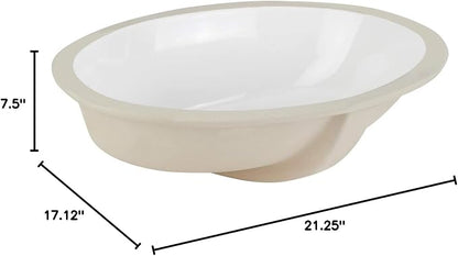 Signature Hardware 447972 Mangrove 21" Vitreous China Undermount Bathroom Sink