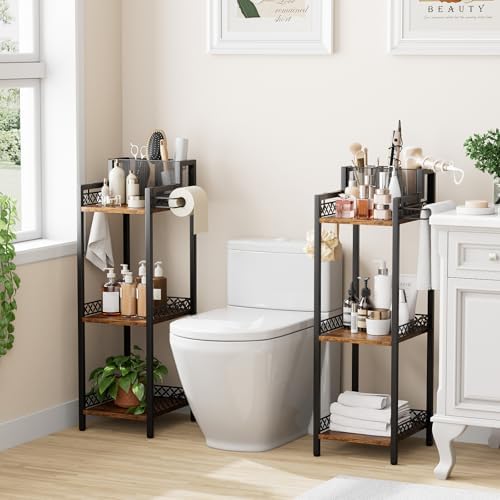 Bathroom Storage and Organizer Shelf Hair Dryer Holder, 9.85in