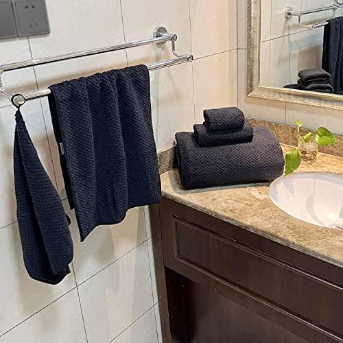 YTYC 39x78 Bath Sheets Set,Towels for Bathroom,Black,6-Pieces