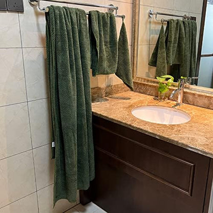 YTYC 39x78 Bath Sheets Set,Towels for Bathroom,Olive Green,6-Pieces