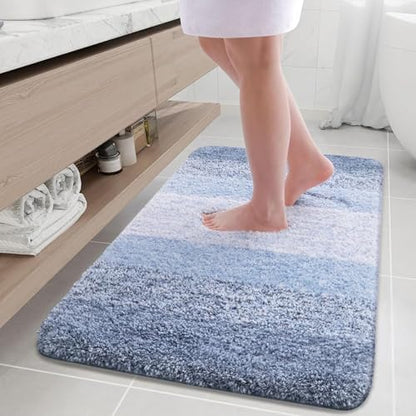Arotive Microfiber Bathroom Rugs, Shaggy Soft Absorbent Bath Rug, 36x24