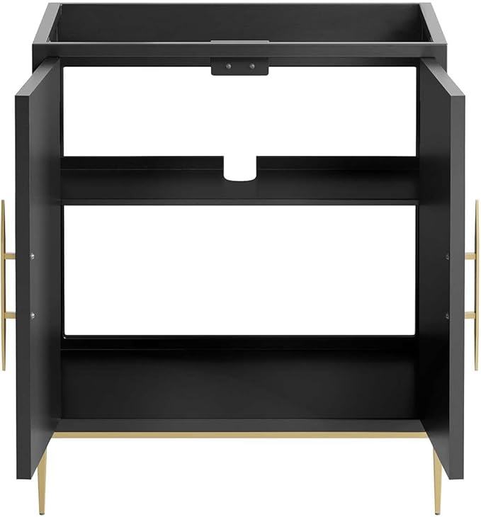 Modway Awaken Bathroom Vanity Cabinet, 30", Black
