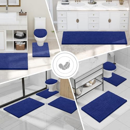 Smiry Bathroom Rugs 36X24, Luxury Chenille Extra Soft Absorbent Bath Mat
