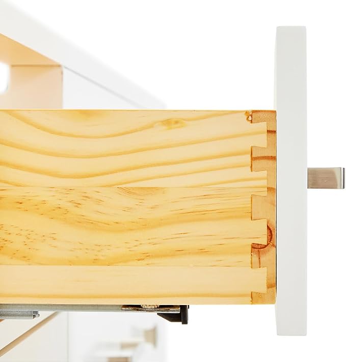 DKB Alenza 54-Inch White Bathroom Vanity with Sink, Italian Carrara Marble Countertop & Backsplash, Rectangular Undermount, 2 Soft Closing Doors, 5 Dovetail Drawers, Brushed Nickel Hardware
