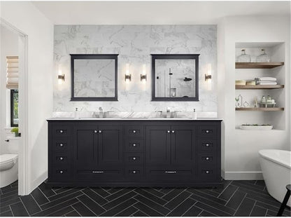 Dukes 84 in. W x 22 in. D Espresso Double Bath Vanity