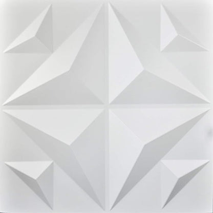 Art3d Decorative 3D Panels Textured Wall Design Board, White, 12 Tiles 32 Sq Ft