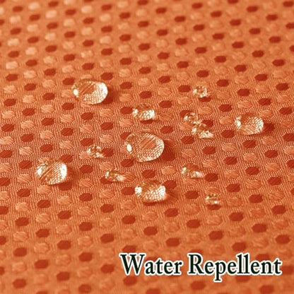 Gibelle No Hook Cloth Burnt Orange Shower Curtain with Liner, 36x74