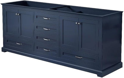 Dukes 80 in. W x 22 in. D Navy Blue Double Bath Vanity