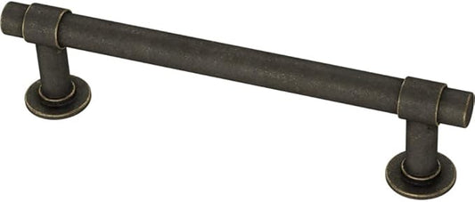 Franklin Brass Francisco (1-Pack) Cabinet Handles 4' Hole Center Warm Chestnut Kitchen Drawer Pulls Dresser, Furniture Hardware P29617-WCN-C