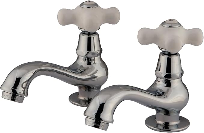 Kingston Brass KS1101PX Heritage Basin Tap Faucet, Polished Chrome, 4.38 x 2.5 x 1.88