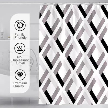 LLSCL Fabric Shower Curtain Liner with Magnets, Waterproof Hotel Quality, 72 x 72 Machine Washable