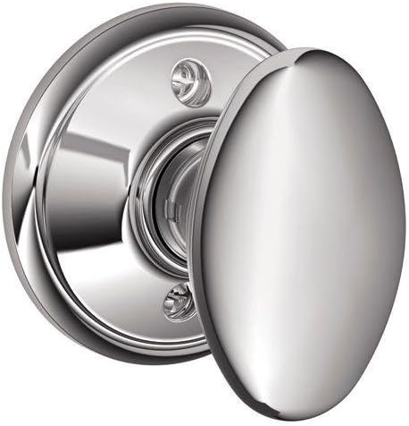 SCHLAGE Knob Non-Turning Lock, Bright Chrome (F170 SIE 625)