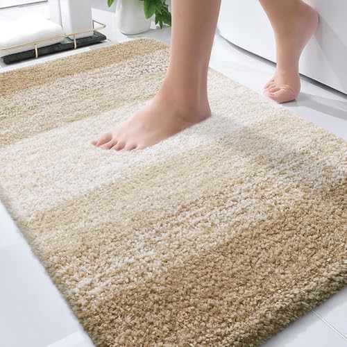 OLANLY Bathroom Rugs Mat 30x20, Extra Soft Absorbent Microfiber Bath Rugs