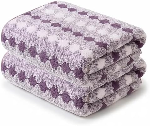 2-Pack Microfiber Bath Towels (27x54 Inches) - Ultra Soft & Quick Dry, 3X Absorbency, Lightweight for Gym, Yoga, Travel & Spa - Perfect for Home, Fitness & Post-Workout
