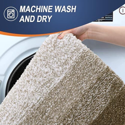 OLANLY Large Bathroom Rugs 44x32, Extra Soft Absorbent Microfiber Bath Rugs