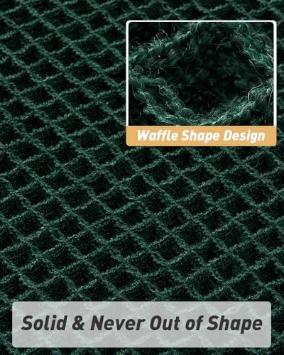 Upgraded Waffle Bath Mat Ultra Absorbent Non Slip Bathroom Mat, 20" x 32"