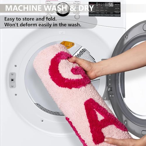 KOEXM Get Naked Bath Mat Bathroom Rugs 16" x 24" Non Slip Bath Rugs