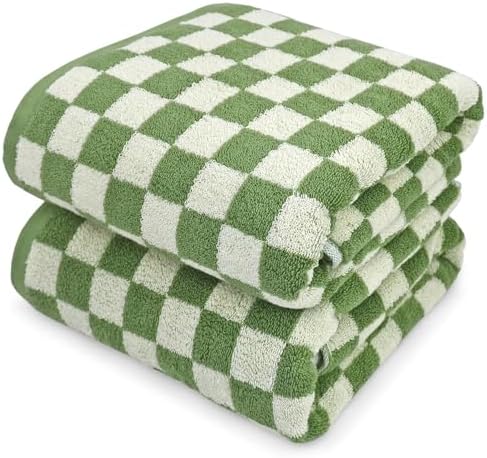 Bath Towels Set of 2 - Luxury Cotton Bathroom Shower Towels Body 55”x27.5”
