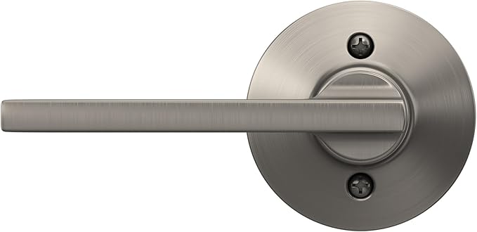 Schlage F170 LAT 619 Latitude Door Lever, One Sided Non-Turning Dummy Door Handle, Satin Nickel