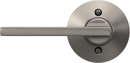 Schlage F170 LAT 619 Latitude Door Lever, One Sided Non-Turning Dummy Door Handle, Satin Nickel