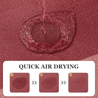 ACCUMTEK Non Slip Bath Mat, Thin Bathroom Rugs Fit Under Door, Quick Dry Bath Mats, Machine Washable Bath Rugs for Bathroom, Bathtub & Kitchen, Red/Bordered/24 x17