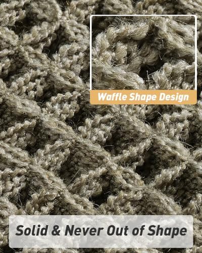 Upgraded Waffle Bath Mat Set of 2 Absorbent Non Slip Bathroom Mat 18" x 30"