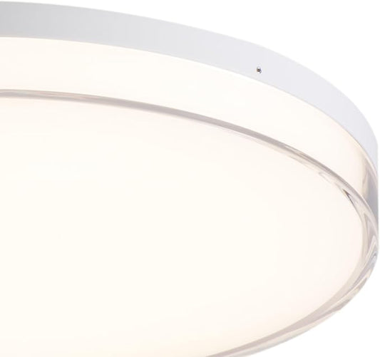 Minka Lavery 759-2-44-L Vantage LED Flush Mount, 1-Light, 25 Total Watts, 11-in H x 1.5-in W, White