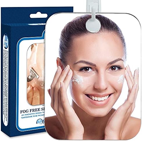 Shave Well Deluxe Anti-Fog Shaving Mirror with Removable Adhesive Hook