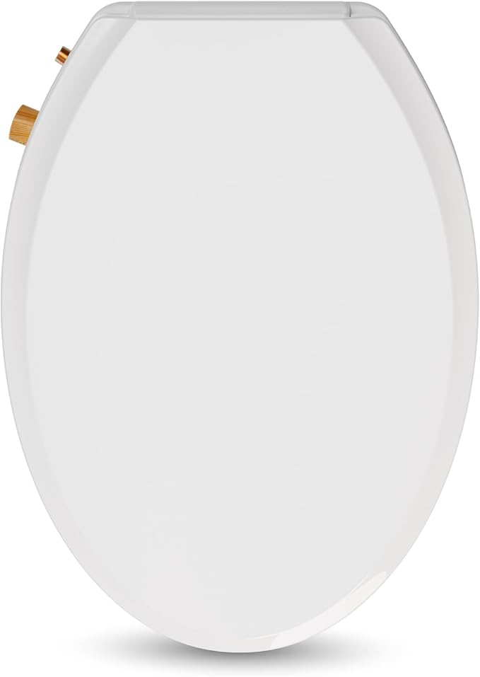 VOVO Nature 7 Non-electric Bidet Toilet Seat, Fits Elongated Toilets, Ambient Water Temperature, Easy Installation - White
