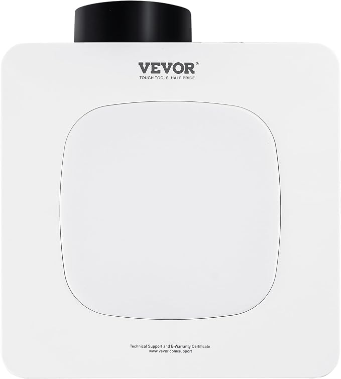 VEVOR Bathroom Exhaust Fan 80 CFM - High-Efficiency Ventilation with All-Copper Motor, 1.5 Sones Low Noise, Remote Control, Energy-Saving Ceiling Fan (Attic Access Required)