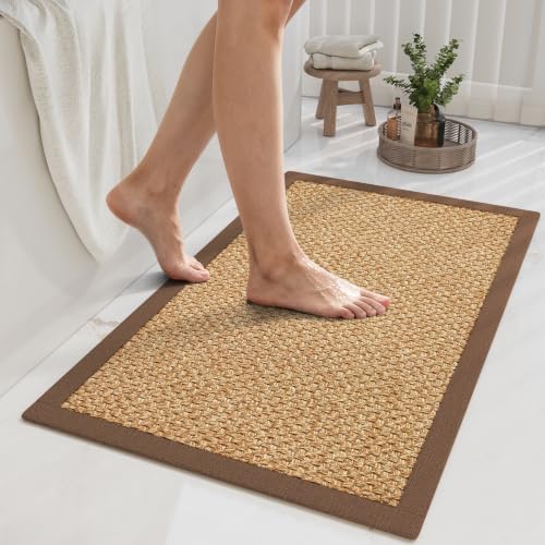 YDKGL Non Slip Bath Mat Long Ultra Thin Bathroom Rugs Runner Fit Under Door