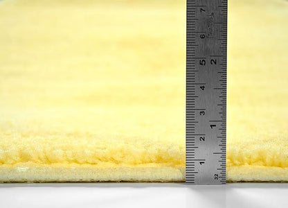 Garland Rug Traditional Nylon Washable Rubber Ducky Yellow 30" X 50" Bath Rug - Soft, Absorbent, and Stylish for Your Bathroom