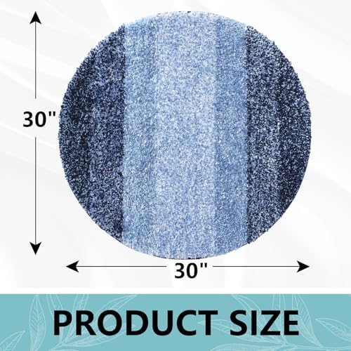 Arotive Microfiber Bathroom Rugs, Shaggy Soft and Absorbent Bath Rug, 30x30