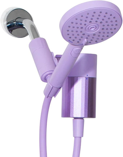 sproos! - Handheld Showerhead, High Performance Filtration, Lilac | Healthier Hair and Skin - DIY Installation - Renter Friendly - 3 Spray Functions - 70 Inch Hose - High Pressure Performance