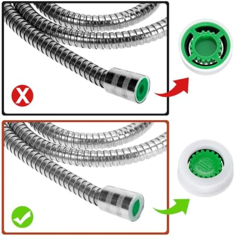 8Pcs Shower Flow Restrictor, Green Water Flow Reducer Control Value