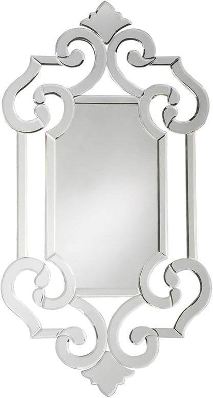 Small Clarice Rectangular Venetian Wall Hanging Mirror, 41 x 22 Inch