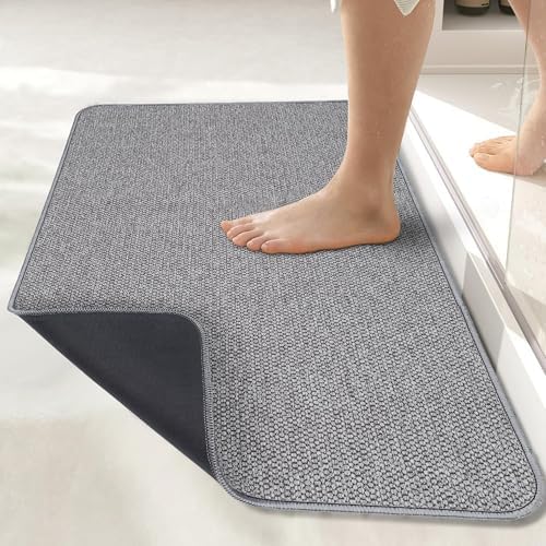 Bath Mat,Ultra Thin Bathroom Rugs,Rubber Bath Mats for Bathroom,Bath rugs