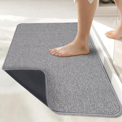Bath Mat,Ultra Thin Bathroom Rugs,Rubber Bath Mats for Bathroom,Bath rugs