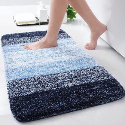 Arotive Microfiber Bathroom Rugs, Shaggy Soft Absorbent Bath Rug, 30x17