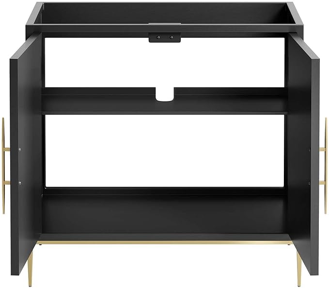 Modway Awaken Bathroom Vanity Cabinet, 36", Black