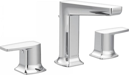 Moen TS8002 Via Two-Handle Modern Bathroom Faucet Trim Kit, Valve Required, Chrome