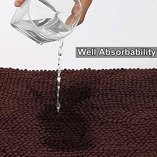 Urvoix Bathroom Rugs Set - 3 Pieces Ultra Soft Non-Slip Bath Mats Set