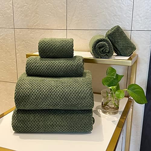 YTYC 39x78 Bath Sheets Set,Towels for Bathroom,Olive Green,6-Pieces